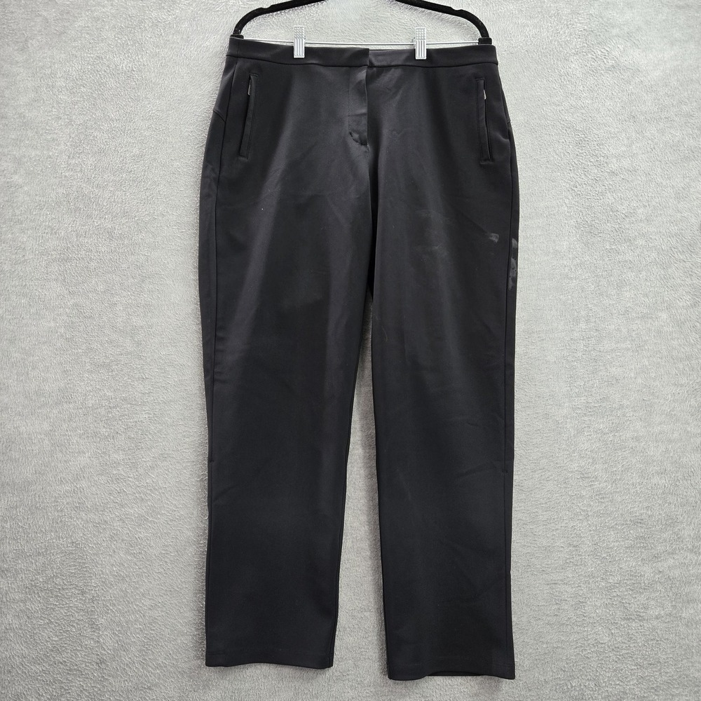 Lululemon Women Pants 12 Black On The Move Nylon Polyester 27" Inseam READ